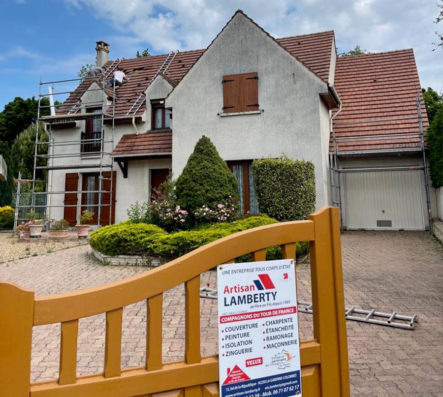 Couvreur à la Garenne-Colombes (92250) - Compagnons Lamberty dans les Hauts de Seine et en Ile de France